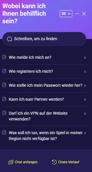 Slotoro Casino support